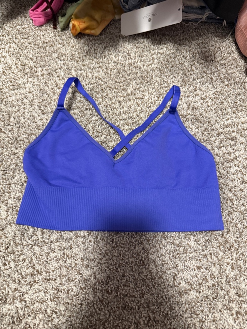 Vibrant purple bra top spiritual gangster m/l